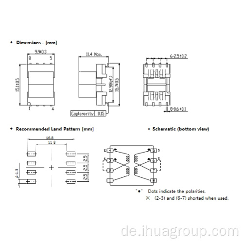 EP10 Power Impuls -Transformator für das Batteriesystem des Automobils